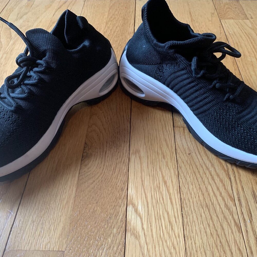 Black athletic shoes